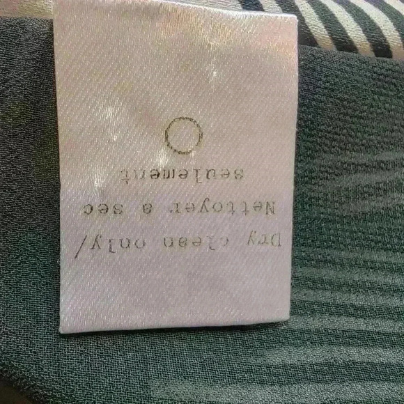 Rag & Bone Women's Forest Green and Ivory Harper Magnified Houndstooth Top XS - Picture 10 of 13